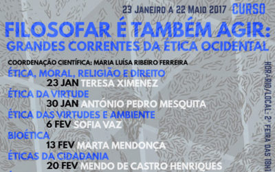 Avaliação do curso “Filosofar é também agir – grandes correntes da ética ocidental”